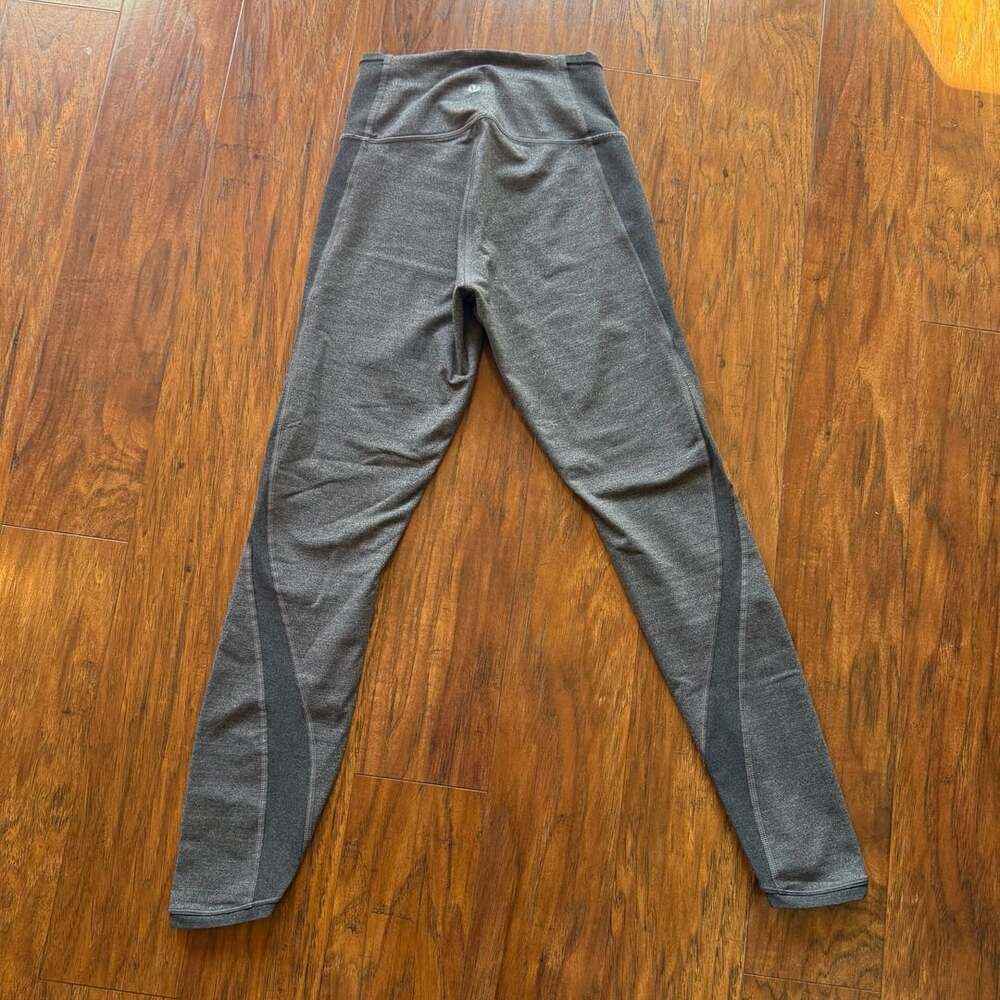 Lululemon Zone In Tight Leggings Grey Heather High Rise Compression Seamless S 4 - Picture 2 of 6